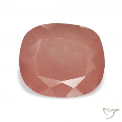 4.48ct وردى متوسط لابرادوريت أنديسين, وسادة, شفاف