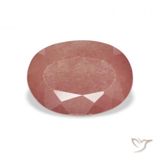 1.72ct وردى متوسط لابرادوريت أنديسين, بيضوي, شفاف