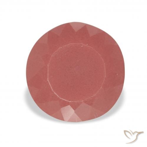 2.64ct أحمر الخدود لابرادوريت أنديسين, دائري, نصف شفاف