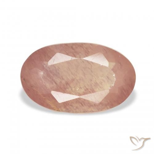 2.31ct برتقالى محمر فاتح لابرادوريت أنديسين, بيضوي, شفاف