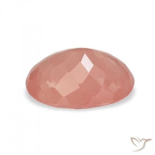 لابرادوريت أنديسين Pale Red Orange طبيعي، بيضوي، 1.90 قيراط، شفاف