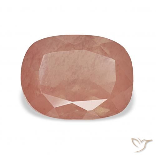 3.63ct وردى متوسط لابرادوريت أنديسين, وسادة, شفاف
