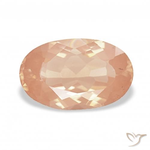 2.20ct برتقالي فاتح لابرادوريت أنديسين, بيضوي, شفاف
