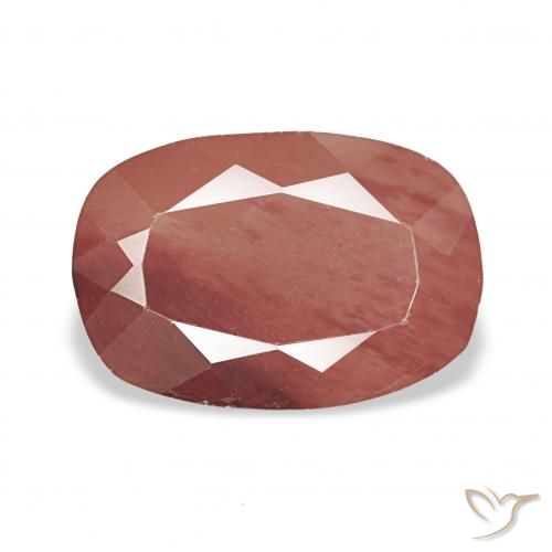 2.68ct أحمر متوسط لابرادوريت أنديسين, وسادة, شفاف