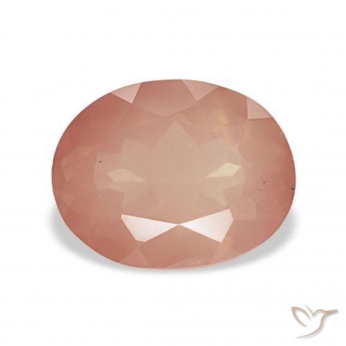 2.90ct برتقالى محمر باهت لابرادوريت أنديسين, بيضوي, شفاف