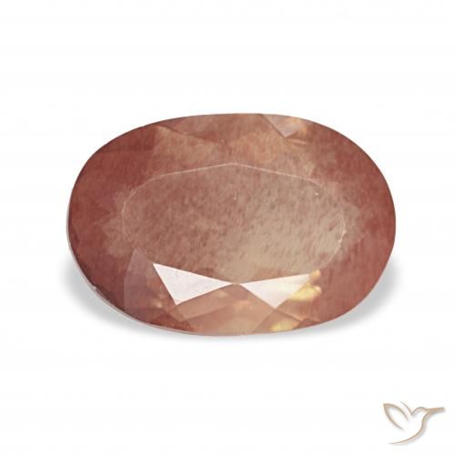 1.99ct أحمر برتقالي لابرادوريت أنديسين, بيضوي, شفاف