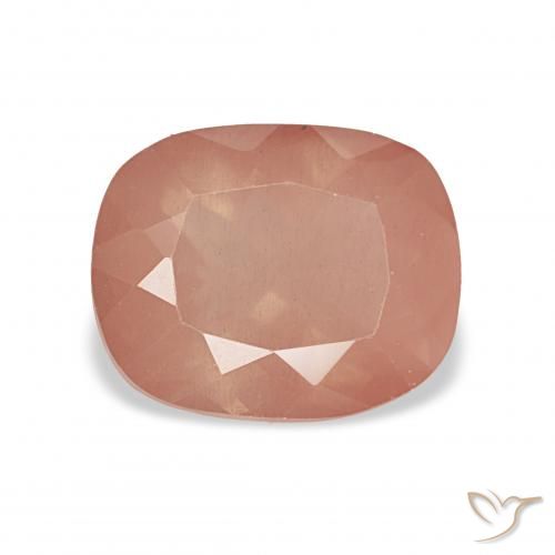 2.99ct Pinkish Peach لابرادوريت أنديسين, وسادة, شفاف