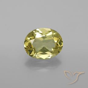 1.73ct طبيعي أصفر متوسط الأباتيت, بيضوي, قليلا جدا