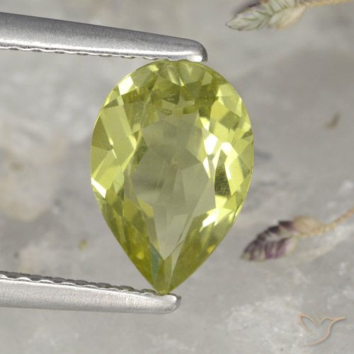 1.40ct طبيعي أخضر الغابة دافئ الأباتيت, شكل الكمثرى, قليلا جدا