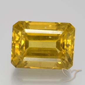 20.43ct طبيعي بنى مصفر الأباتيت, قص الزمرد, VS-SI
