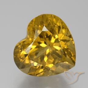 10.63ct طبيعي أصفر ترابى الأباتيت, قلب, VS-SI