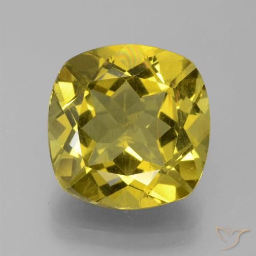 9.42ct طبيعي أصفر ديجون الأباتيت, وسادة, قليلا جدا
