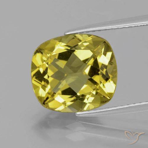 5.57ct طبيعي ذهبى متوسط الأباتيت, وسادة, قليلا جدا