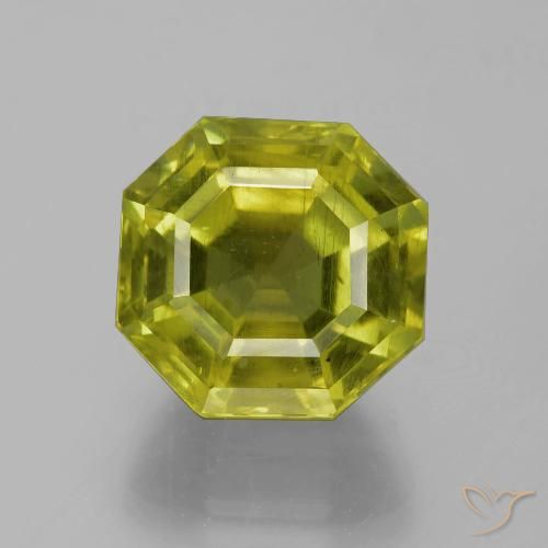 15.17ct طبيعي أخضر ترابى دافئ الأباتيت, قص الزمرد, VS-SI