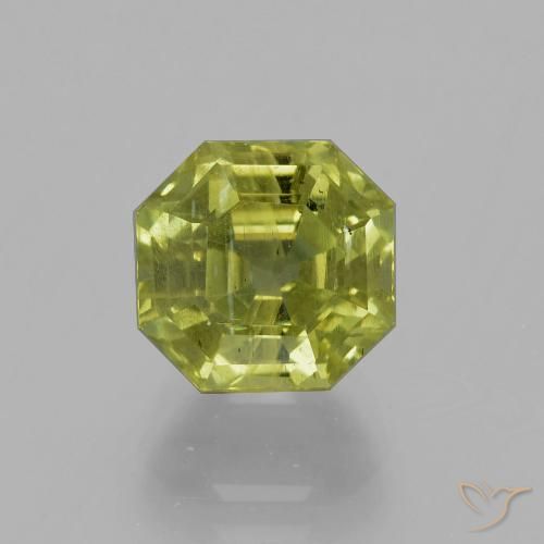 4.46ct طبيعي أخضر ترابى دافئ الأباتيت, قص الزمرد, VS-SI