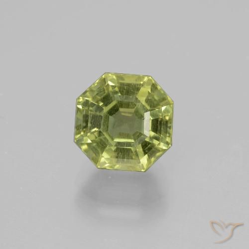 2.31ct طبيعي أخضر ترابى دافئ الأباتيت, قص الزمرد, VS-SI