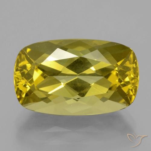 9.99ct طبيعي أصفر بنى الأباتيت, وسادة, VVS-VS