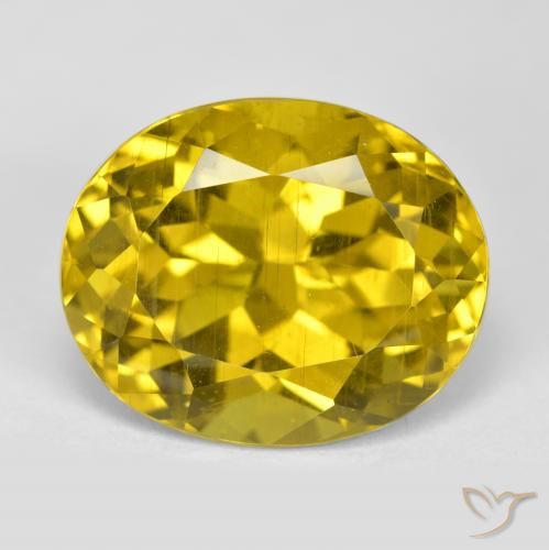 14.76ct طبيعي أصفر ديجون الأباتيت, بيضوي, قليلا جدا