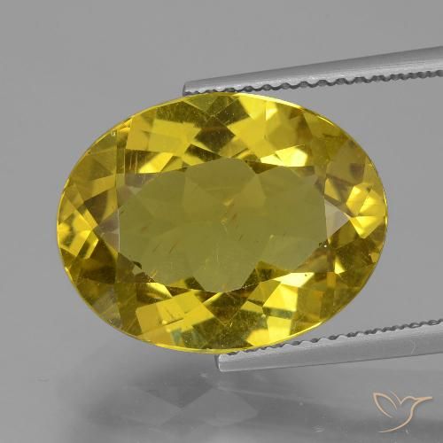 7.88ct طبيعي أصفر ديجون الأباتيت, بيضوي, قليلا جدا