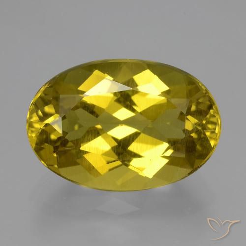 9.00ct طبيعي أصفر بنى الأباتيت, بيضوي, قليلا جدا
