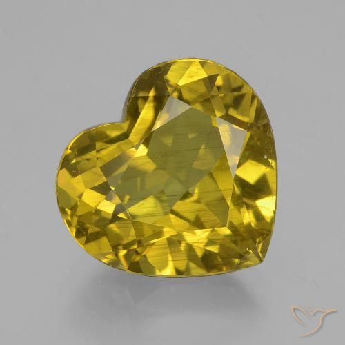 8.82ct طبيعي أصفر ديجون الأباتيت, قلب, قليلا جدا