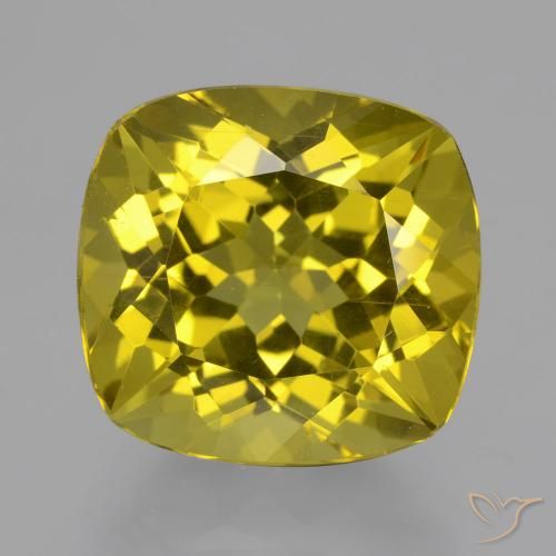 13.71ct طبيعي ذهبى مصفر الأباتيت, وسادة, قليلا جدا