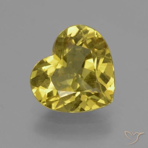 3.93ct طبيعي أصفر متوسط الأباتيت, قلب, قليلا جدا