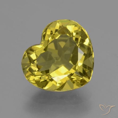 4.99ct طبيعي أصفر غامق الأباتيت, قلب, VVS-VS
