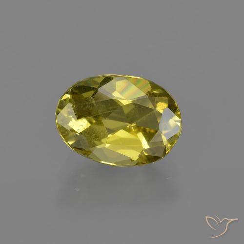 1.91ct طبيعي أصفر فاتح الأباتيت, بيضوي, VS-SI
