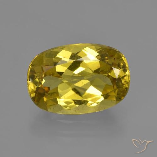 4.31ct طبيعي أصفر خريفى الأباتيت, بيضوي, قليلا جدا
