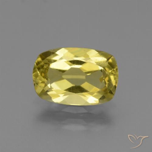 2.01ct طبيعي أصفر متوسط الأباتيت, وسادة, قليلا جدا