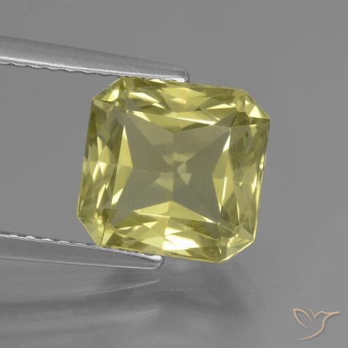 3.73ct طبيعي أصفر مخضر الأباتيت, قص الزمرد, VVS-VS