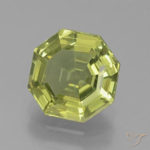 2.02ct طبيعي أصفر متوسط الأباتيت, قص الزمرد, VVS-VS