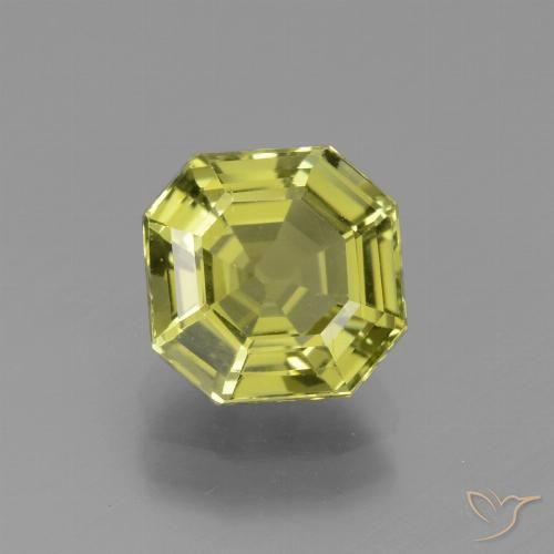 2.68ct طبيعي أصفر أخضر الأباتيت, قص الزمرد, VVS-VS