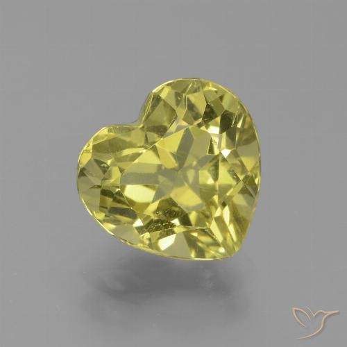 2.27ct طبيعي ذهبى ترابى الأباتيت, قلب, VVS-VS