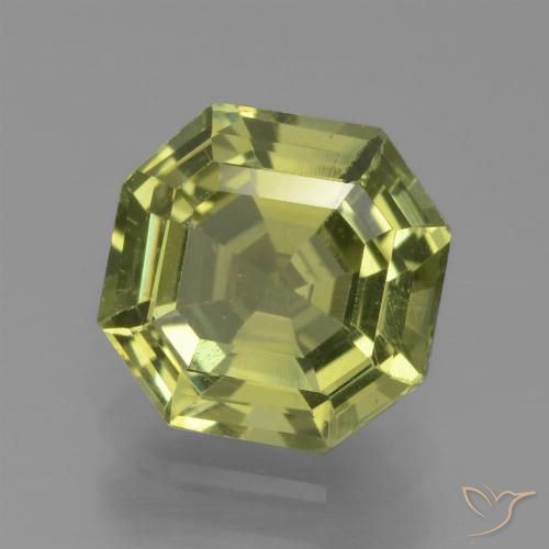 1.93ct طبيعي أصفر متوسط الأباتيت, قص الزمرد, قليلا جدا