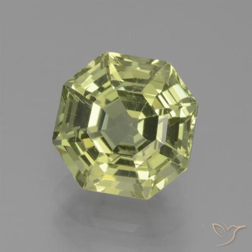 2.66ct طبيعي أخضر أصفر الأباتيت, قص الزمرد, قليلا جدا