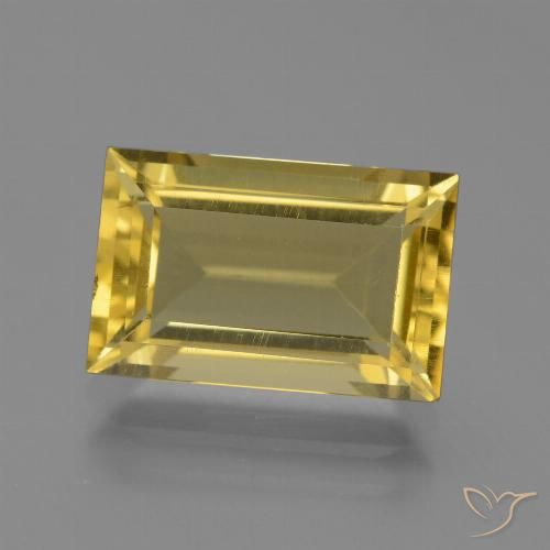 4.58ct طبيعي أصفر-ذهبى فاتح الأباتيت, باجيت, قليلا جدا