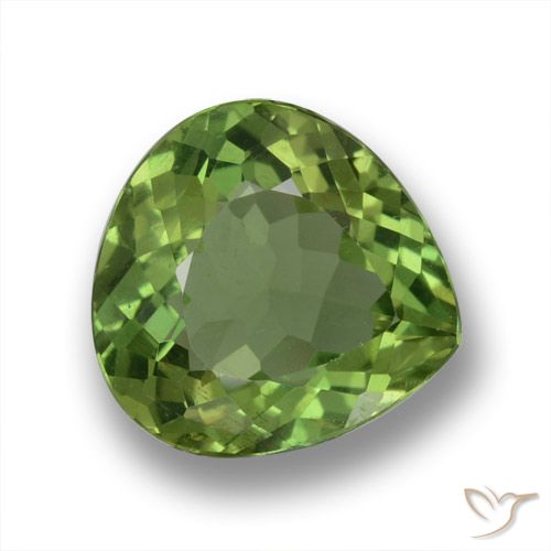 2.29ct طبيعي الأخضر الغامق الأباتيت, شكل الكمثرى, VS-SI