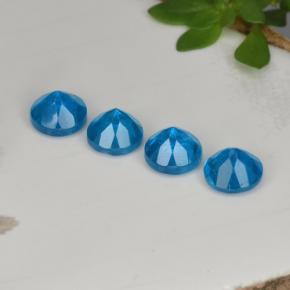 أحجار الأباتيت أزرق طبيعية، قصة دائرى، قليلا جدا، وزنها 1.27 قيراط