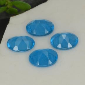 أحجار الأباتيت أزرق كثيف طبيعية، قصة بيضاوى، VS-SI، وزنها 1.25 قيراط