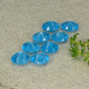 أحجار الأباتيت أزرق طبيعية، قصة بيضاوى، قليلا جدا، وزنها 2.68 قيراط