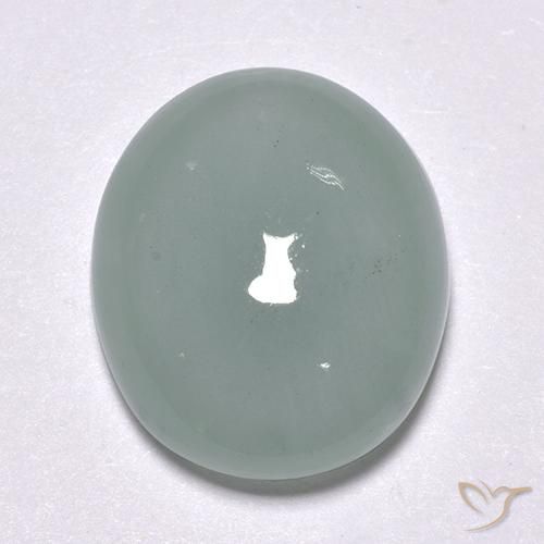 9.60ct طبيعي أزرق فاتح زبرجد أو أكوامارين, بيضوي, نصف شفاف