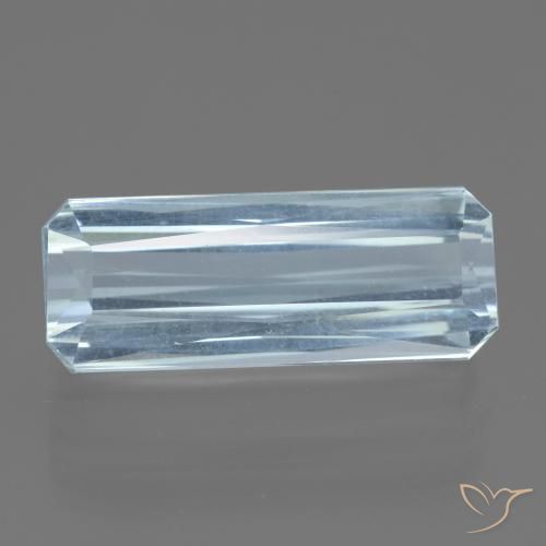 15.37ct طبيعي أزرق فاتح زبرجد أو أكوامارين, قص الزمرد, VVS