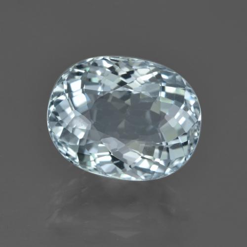 5.14ct طبيعي أزرق مائى فاتح زبرجد أو أكوامارين, بيضوي, VVS