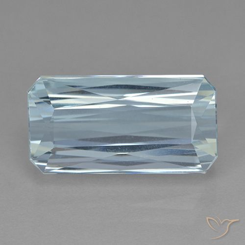10.05ct طبيعي أزرق فاتح زبرجد أو أكوامارين, قص الزمرد, VVS