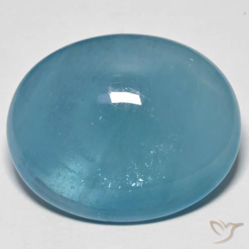 42.60ct طبيعي أزرق مائى زبرجد أو أكوامارين, بيضوي, شفاف