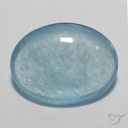20.10ct طبيعي أزرق سماوى زبرجد أو أكوامارين, بيضوي, شفاف