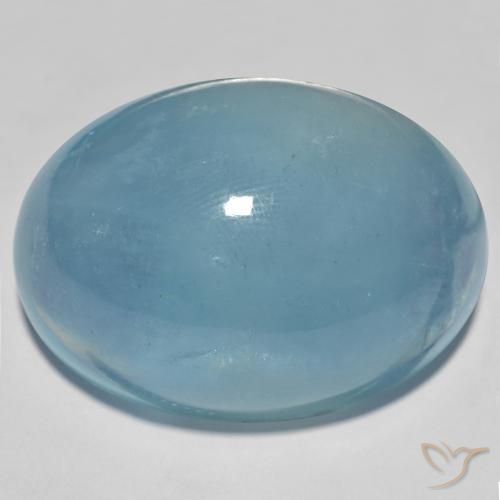 56.93ct طبيعي شرشيرى فاتح زبرجد أو أكوامارين, بيضوي, نصف شفاف