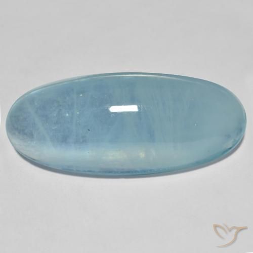 31.34ct طبيعي أخضر أزرق فاتح زبرجد أو أكوامارين, بيضوي, شفاف